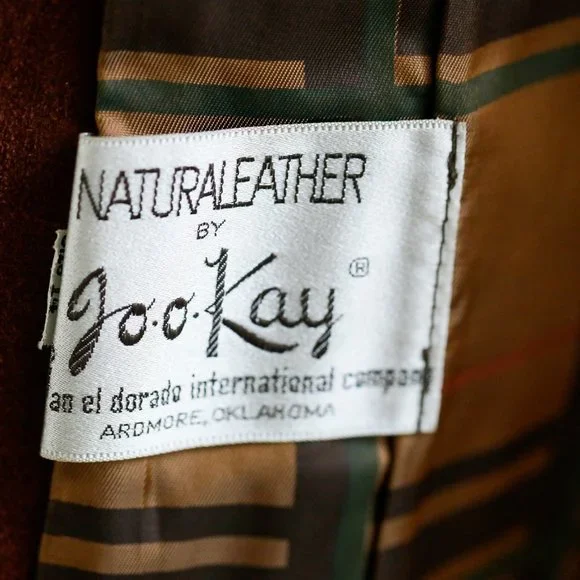 Vintage 70s Joo Kay Brown Suede and Sheepskin Coat - Picture 13 of 14